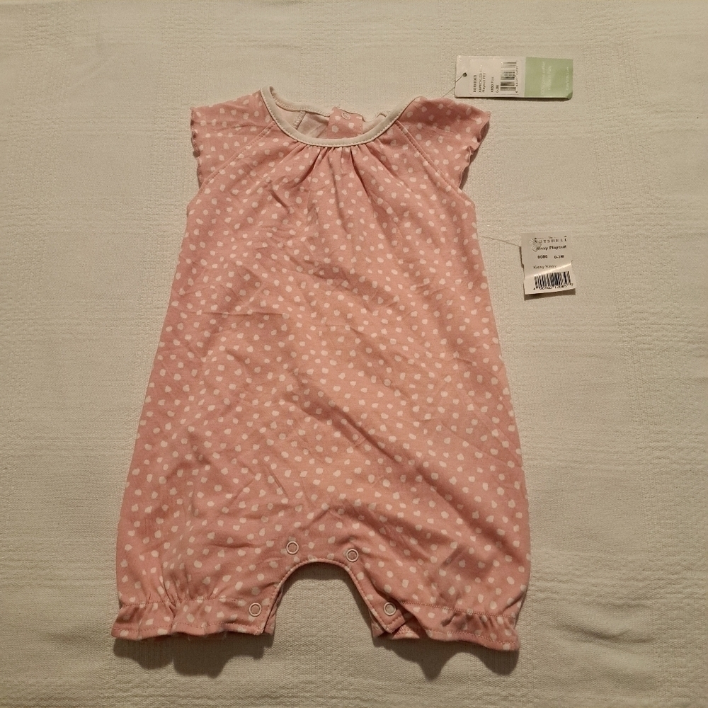 Kissy Kissy, Kissy Love girls 0-3 months Speckles pink playsuit romper